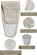 Topwon Umbilical Cord Cover for Newborn Baby Belly Button Band, 4 Pack Cotton Belly Binder Hernia Care Navel Truss Wrap New Born Must Have Shower Gift - Image 4